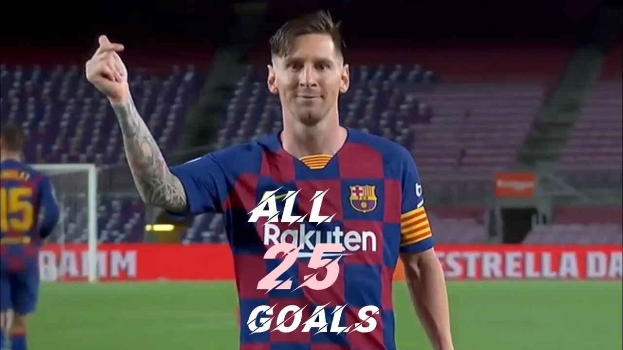 Lionel Messi – ALL 25 La Liga Goals This Season 2019/20.