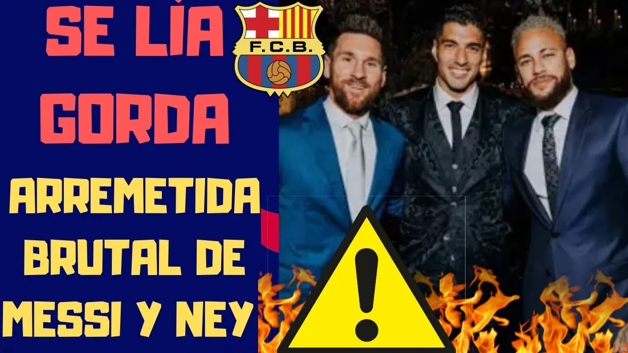 TRISTE DESPEDIDA DE LEO MESSI A LUIS SUÁREZ CON PALO A LA