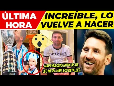 MARAVILLOSO MENSAJE de LEO MESSI  POSICIÓN IDEAL en el