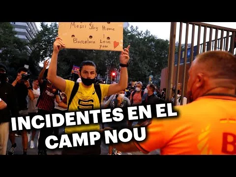 ¡Incidentes en Barcelona por la salida de Lionel Messi!