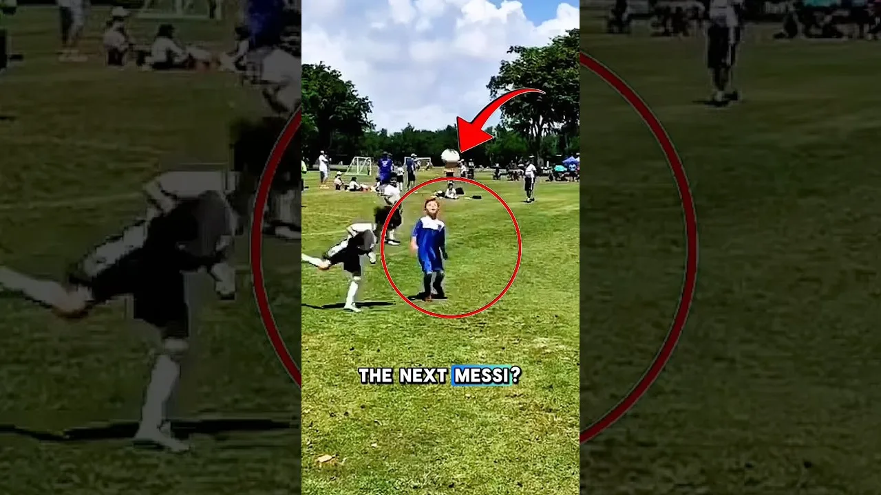 Personne ne s’y attendait… Le prochain Messi ? 😳🐐 #messi #footballshorts #skills #chèvre #leomessi