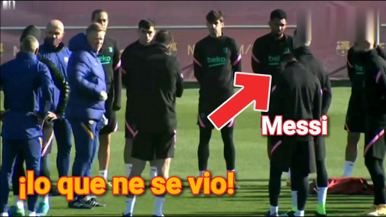 Leo Messi está triste y solo en el entrenamiento del
