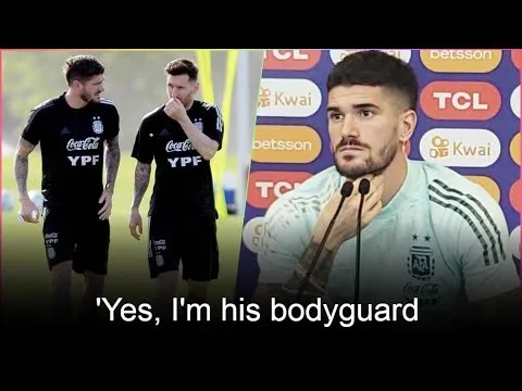 Rodrigo De Paul Reaction On Why He's Always With Lionel