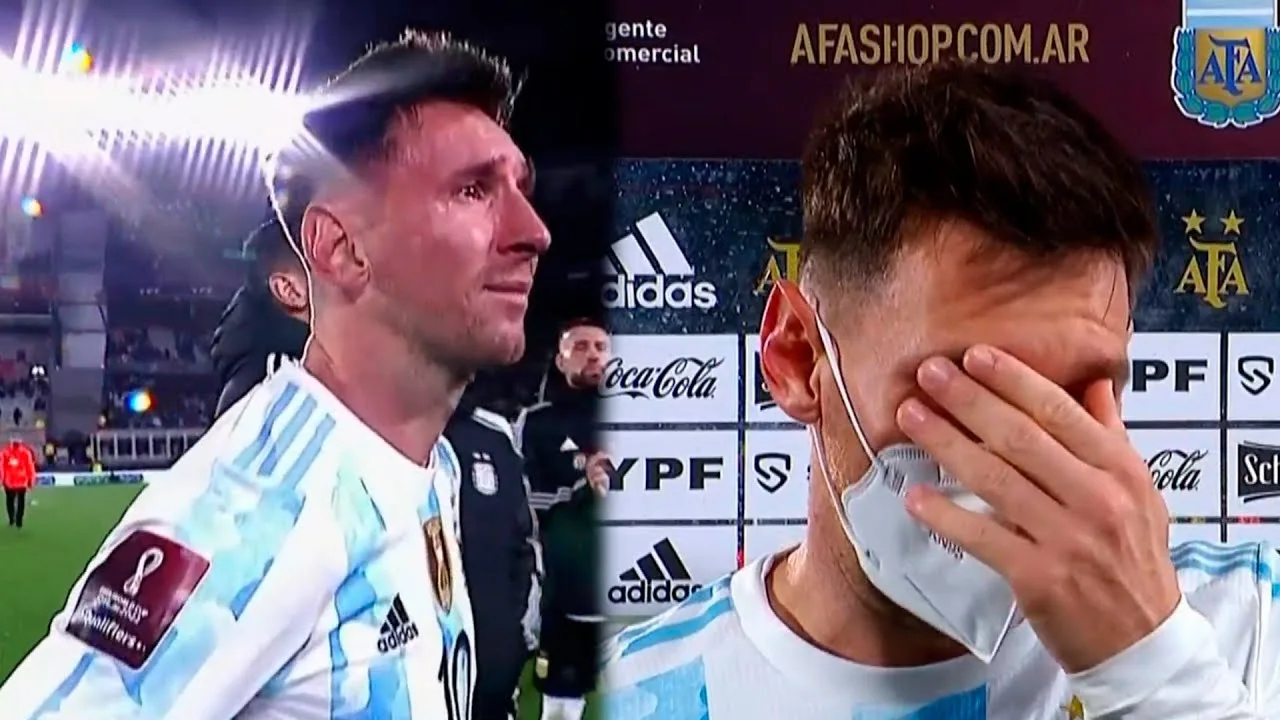 El llanto de Messi que nos hizo llorar a todos, apenas