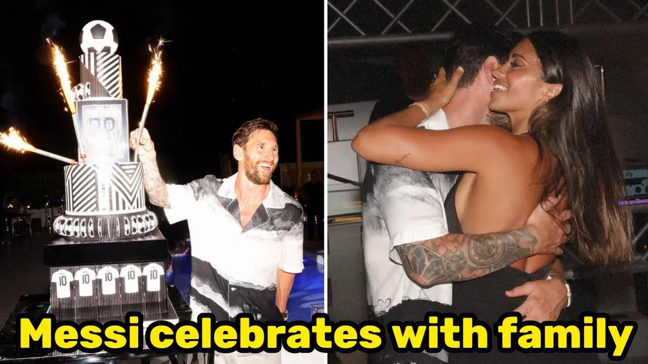 Lionel Messi célèbre le 38e anniversaire avec Epic Cake and Family à Miami