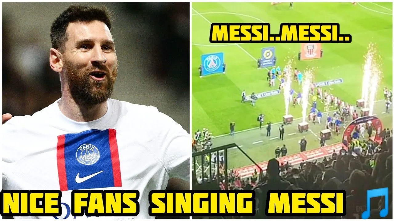 Nice fans cheering Messi’s Name and Showing Respect to Leo
