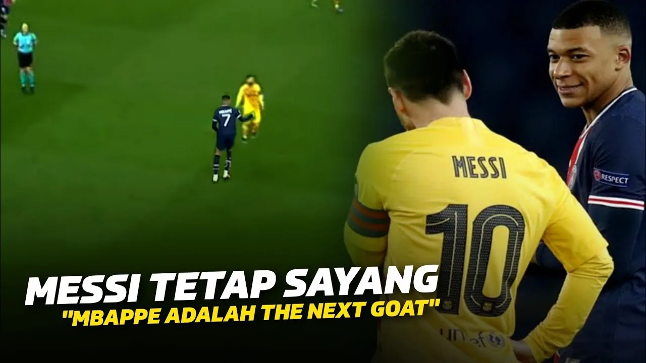 PANJANG UMUR LEO MESSIMomen Respect Messi Ke Mbappe yg Tak