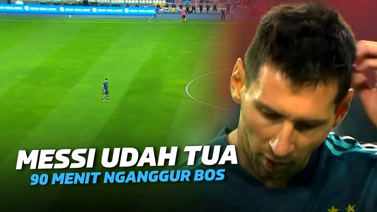 PENSIUN AJA BOSS  Lihat Aksi Aneh Lionel Messi Saat Timnas
