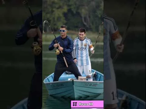 Cristiano Ronaldo and Messi are fishing  #football  #ronaldo @cristiano @LeoMessi @realmadrid