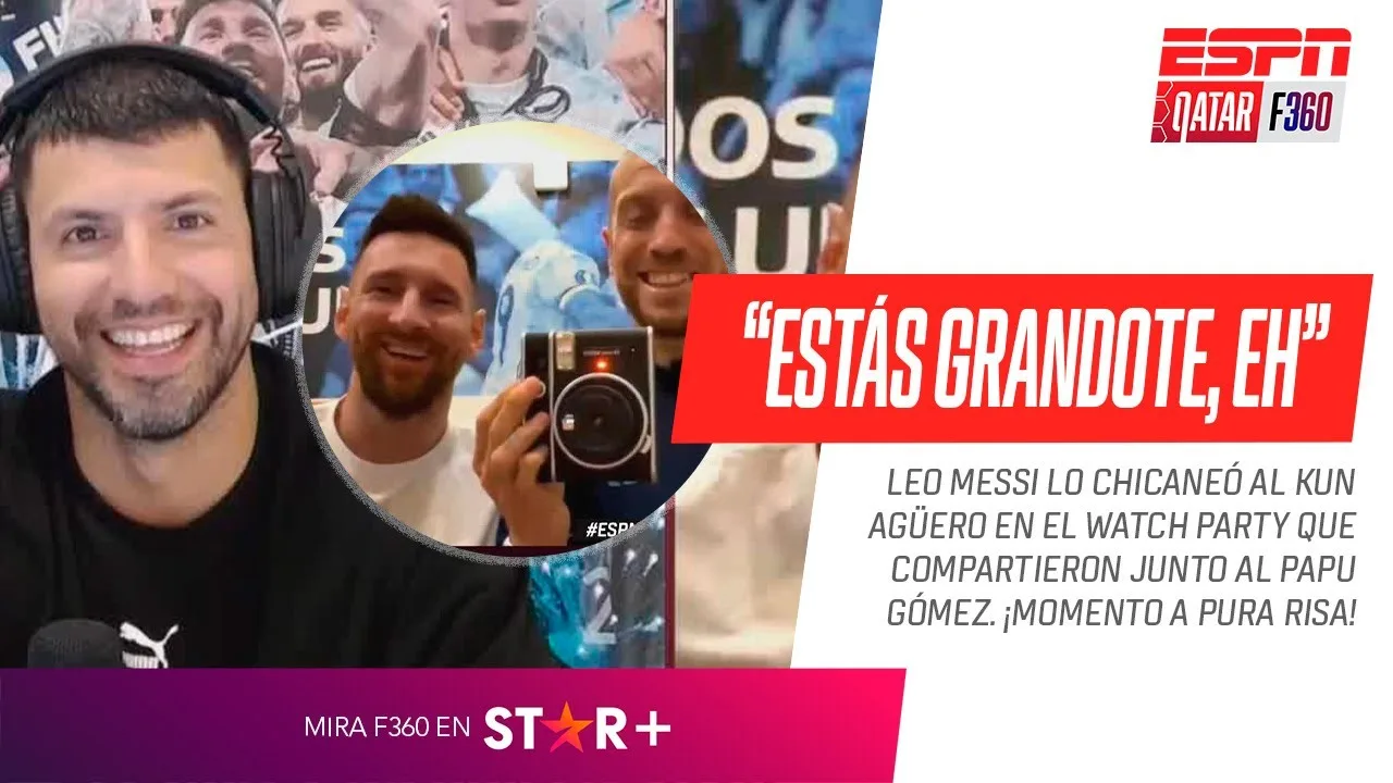 « ¡ESTÁS GRANDOTE, EH! »: Leo #Messi LO CHICANEÓ al Kun