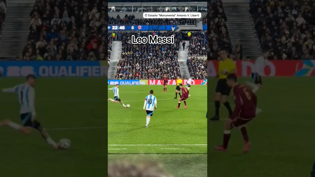 Lionel Messi last match in Argentina vs Venezuela #football #messi