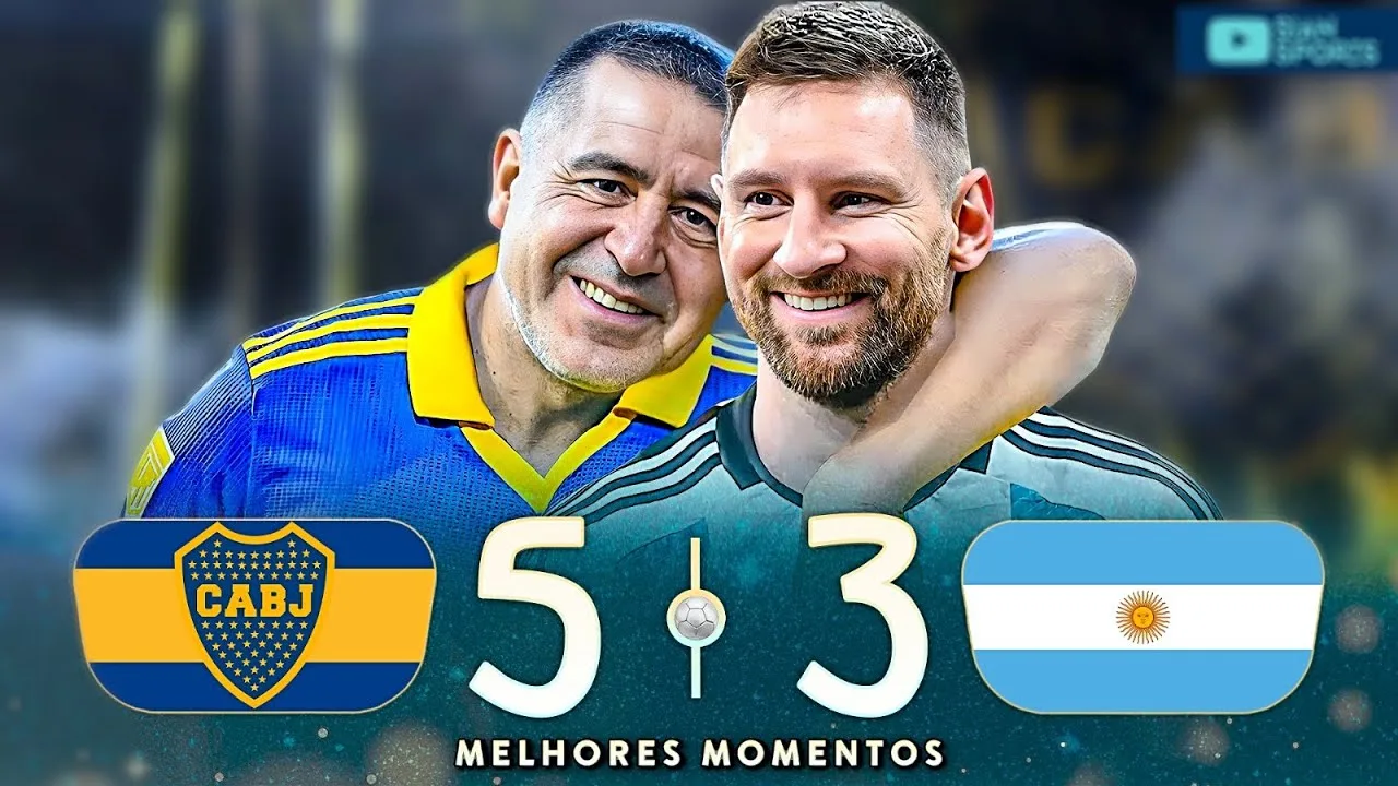 MESSI E RIQUELME JUNTOS NA SUA DESPEDIDA DO FUTEBOL UM