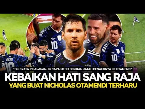 PLEIN GOOPS !! Le moment d’émotion de Lionel Messi lorsqu’il a accordé un penalty à Otamendi lors du match Argentine contre Zambie
