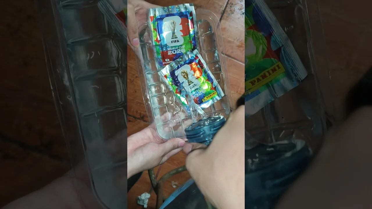 L’astuce pour faire apparaître Leo Messi sur les enveloppes de la Coupe du Monde à l’intérieur des piscines #fifaworldcup