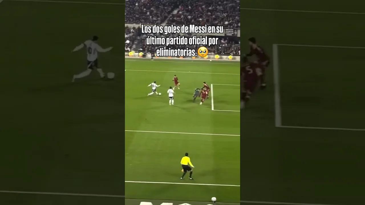 Los dos goles de Leo Messi en su ultimo partido oficial por eliminatorias 🔥