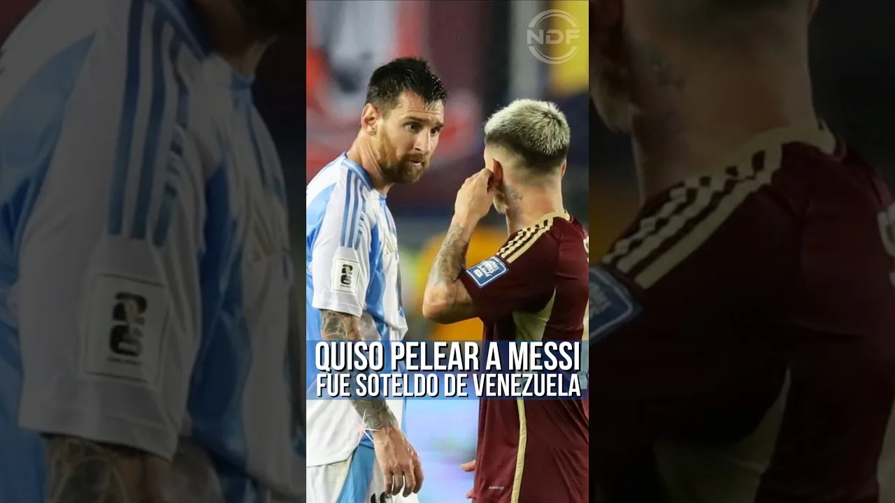Yeferson Soteldo a cherché à provoquer Leo Messi tout au long du match 😱