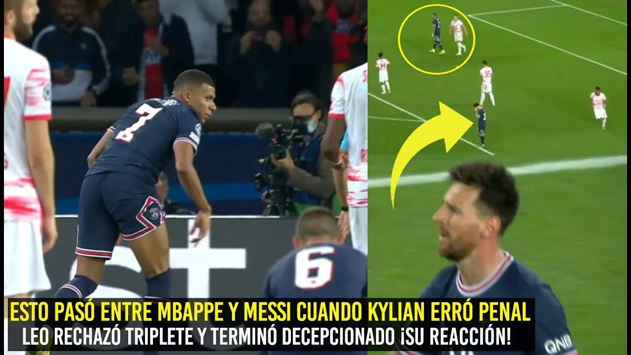 ESTO PASÓ ENTRE MESSI Y MBAPPE CUANDO KYLIAN ERRÓ PENAL,