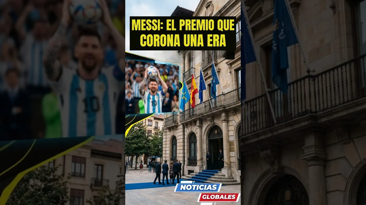 NOUVELLES MONDIALES : LEO MESSI. LE PREMIER FOOTBALLEUR INDIVIDUEL À RECEVOIR LA PRINCESSE DES ASTURIES