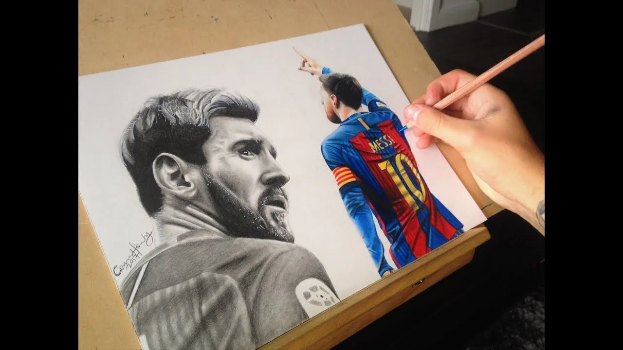 Drawing Lionel Messi | The GOAT