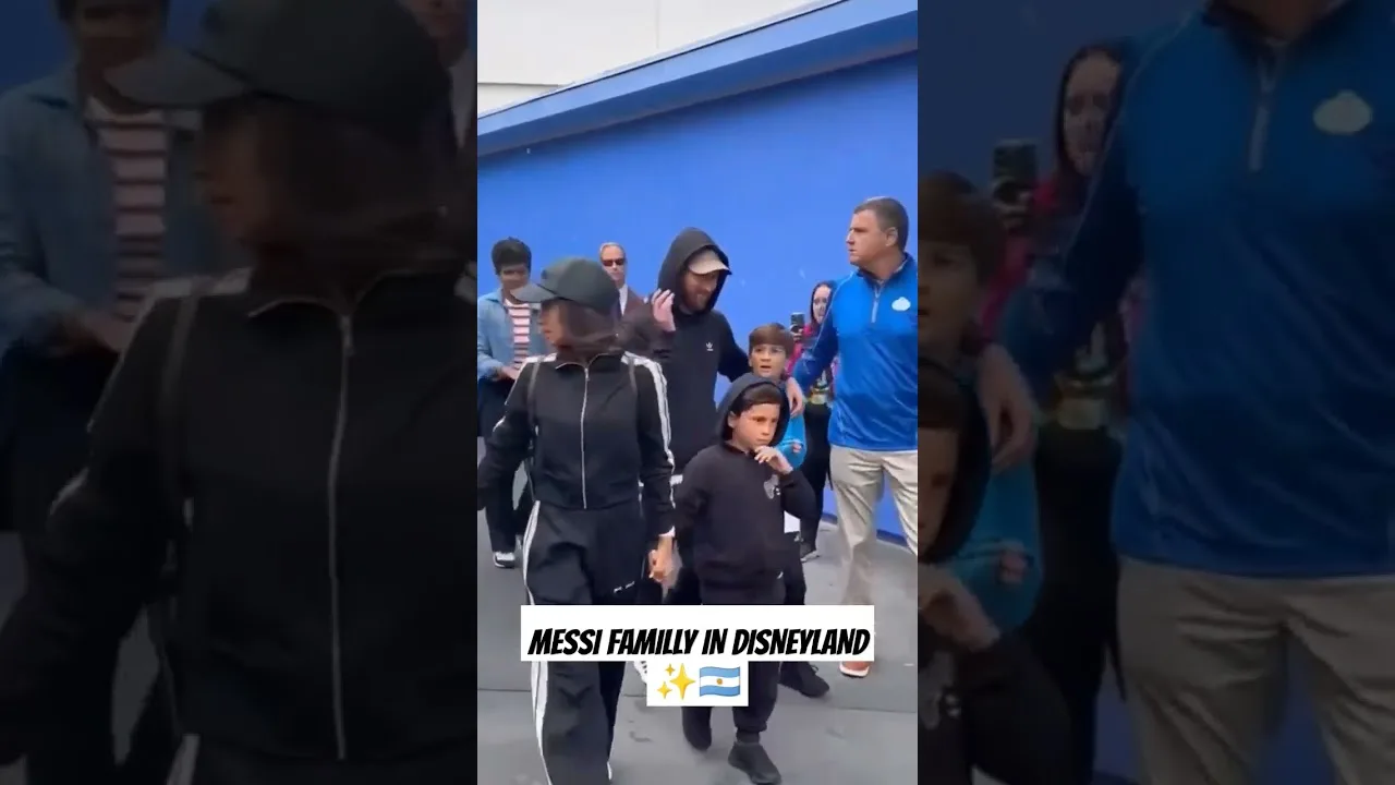 Leo Messi familly in disneyland orlando #football #soccer