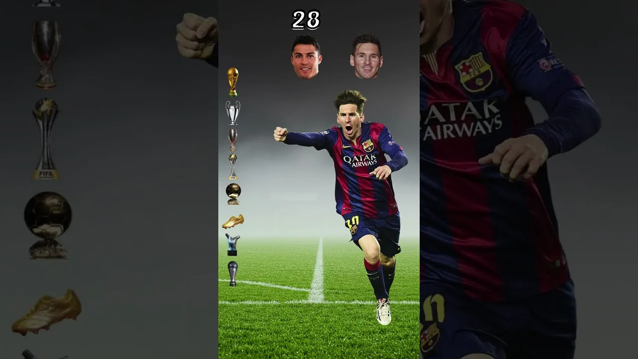 Comparaison C.Ronaldo vs Messi (Trophées et récompenses) #cristianoronaldo #messi