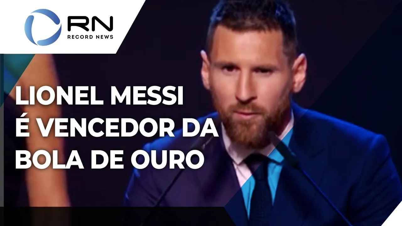 Lionel Messi é o vencedor da Bola de Ouro