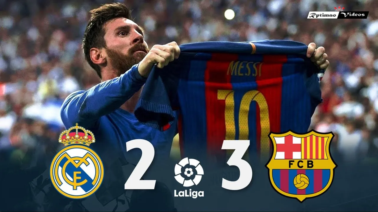 Real Madrid 2 x 3 Barcelona ● La Liga 16/17 Extended Goals