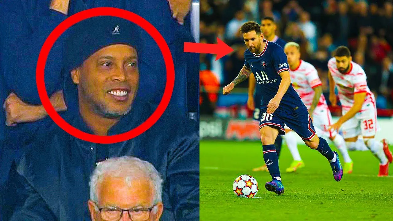 O DIA QUE LIONEL MESSI IMPRESSIONOU O RONALDINHO