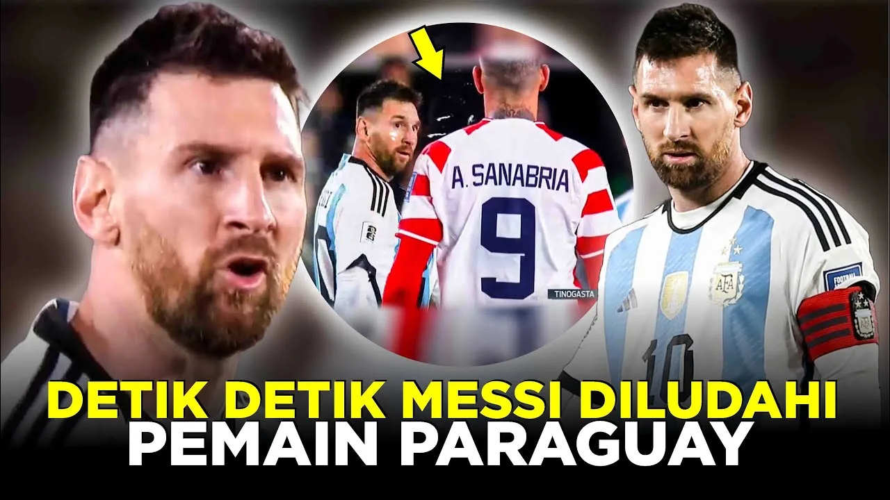 DETIK DETIK LIONEL MESSI DILUDAHI PEMAIN PARAGUAY