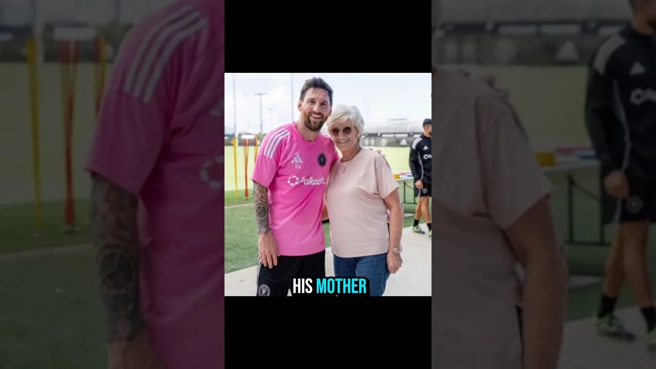 When your mum meets Leo Messi for the first time