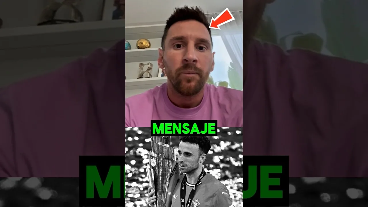 El mensaje de Lionel Messi por la muerte de Diogo jota 😱❔
