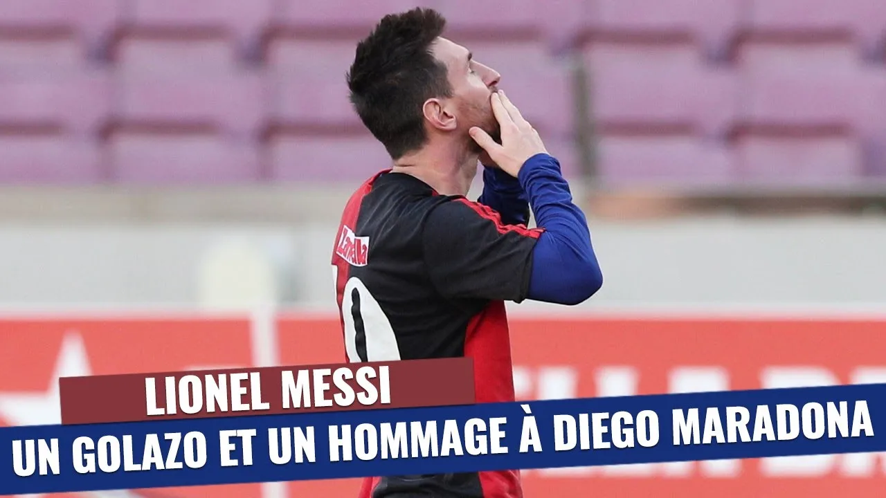 🙏 Un golazo de Messi en hommage à Diego Maradona