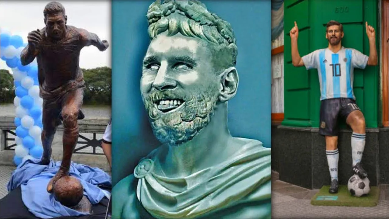 Lionel Messi New Statue In Argentina | King Leo Messi Statue