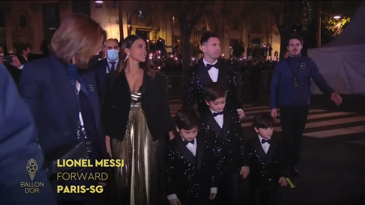 Arrivée de Léo Messi pour le Ballon D'or 2021