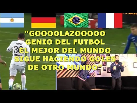 LOCURA MUNDIAL CON EL GOLAZO DE LEO MESSI PSG GOLEA EN LA