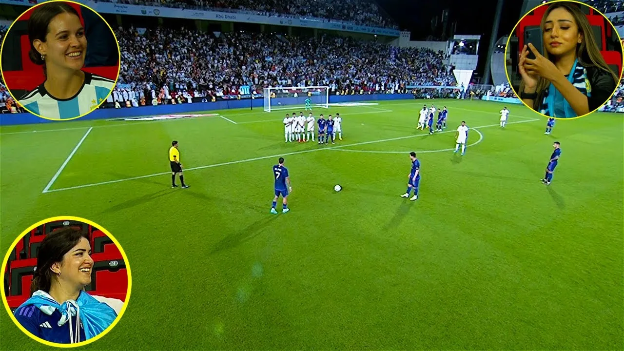 Crazy Women Reactions on Lionel Messi vs United Arab