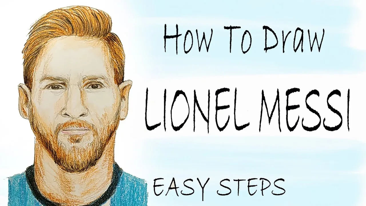 How To Draw Lionel Messi || Pencil Sketch Tutorial || Step