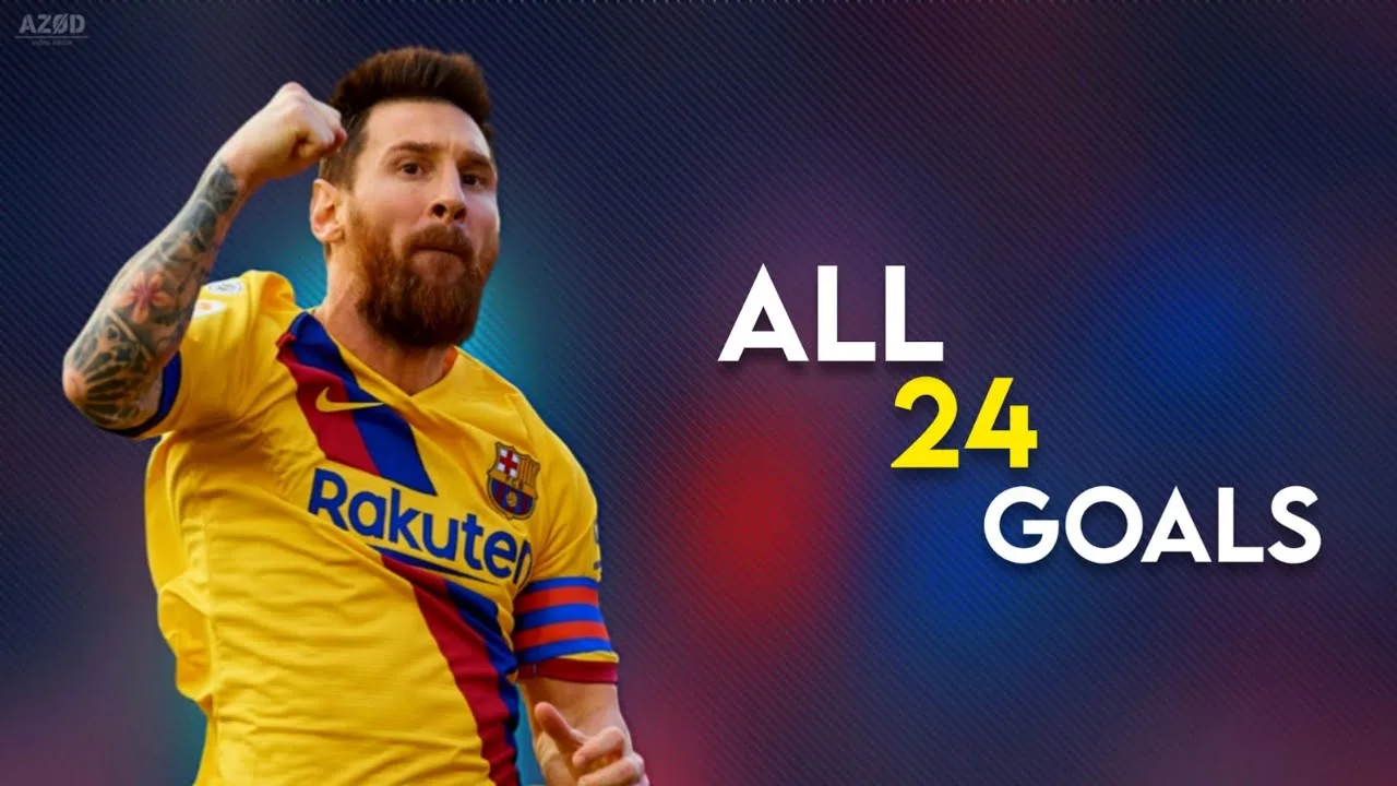 Les 24 Buts de Lionel Messi avec le FC Barcelone en 2019/20