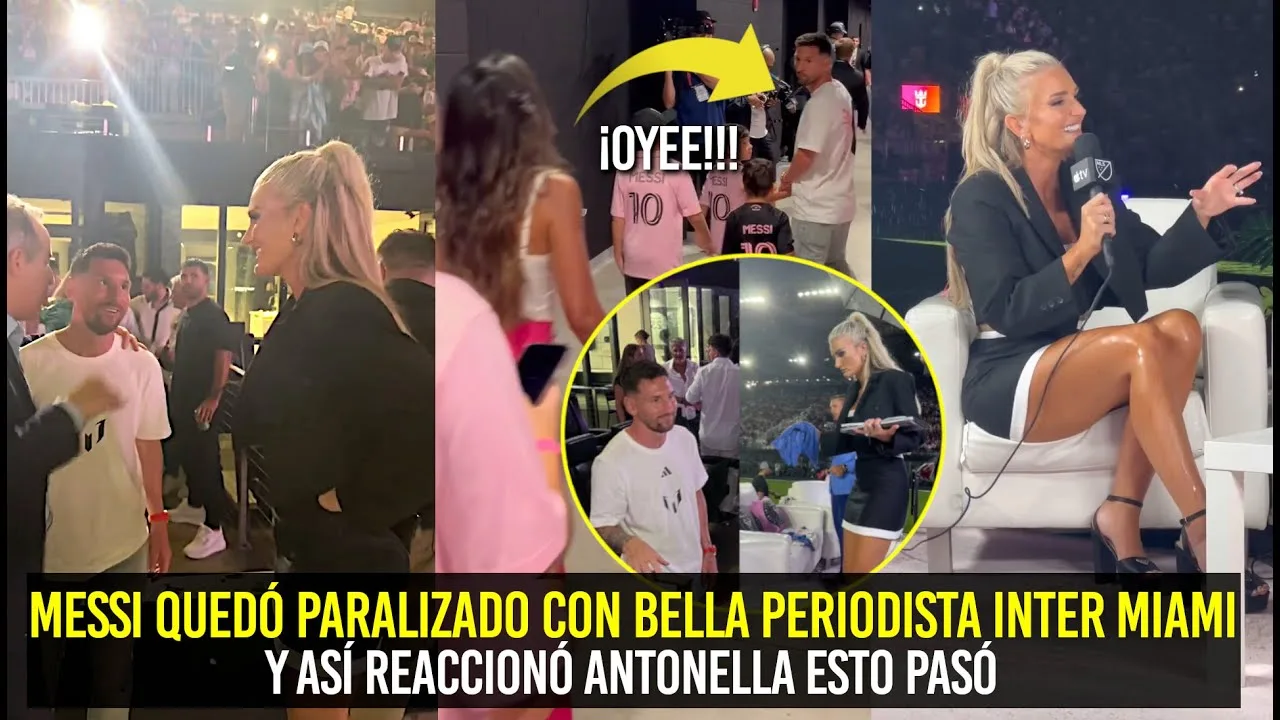 ASÍ REACCIONÓ LA MUJER DE MESSI AL VER A LEO CON BELLA