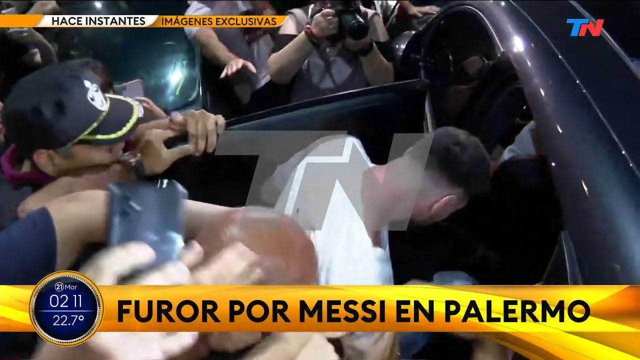 PALERMO I Locura total por Lionel Messi en una parrilla