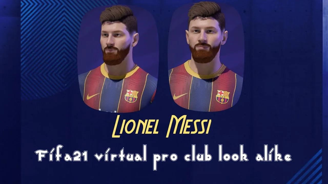 Fifa21 Virtual Pro club look alike  Lionel Messi