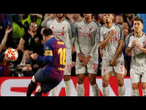 Lionel Messi 600th Goal Off Spectacular Free Kick vs