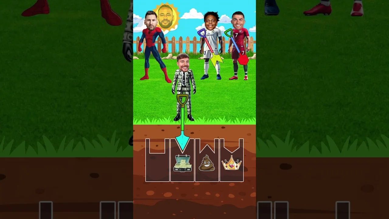 Qui trouvera la couronne de Céline? 👑 Messi⚽ vs Ronaldo🐐 vs Mrbeast💰 vs Speed🔥