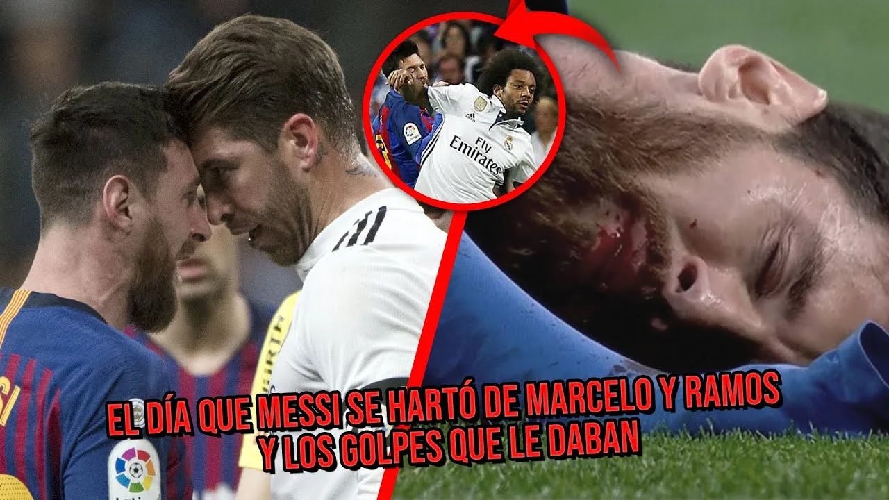 El día que Messi se hartó de Marcelo y Ramos y los golpes