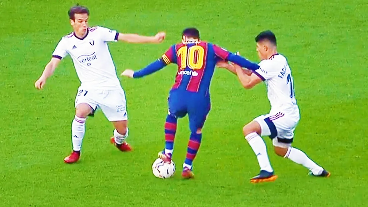 Lionel Messi ILLEGAL Dribbling Skills 2020