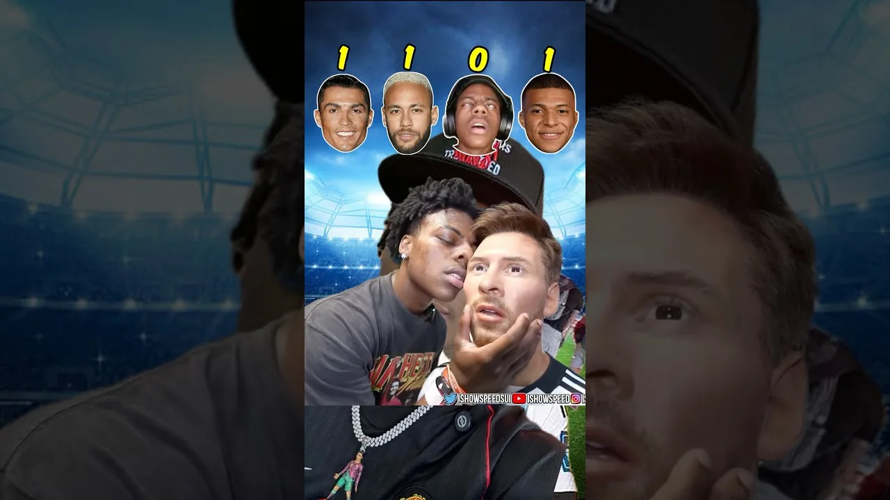 Ishowspeed a embrassé Lionel Messi 💋❤️