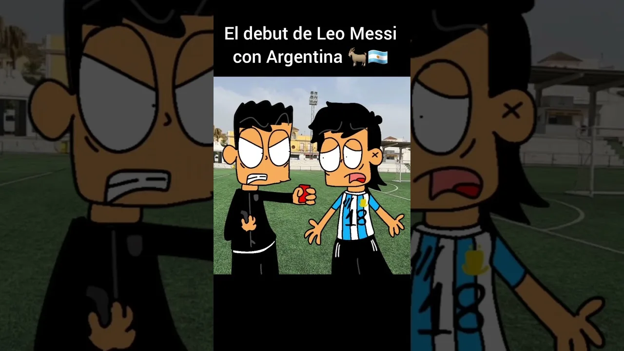 El debut de Leo Messi con Argentina 🐐🇦🇷 #futbol #messi #argentina