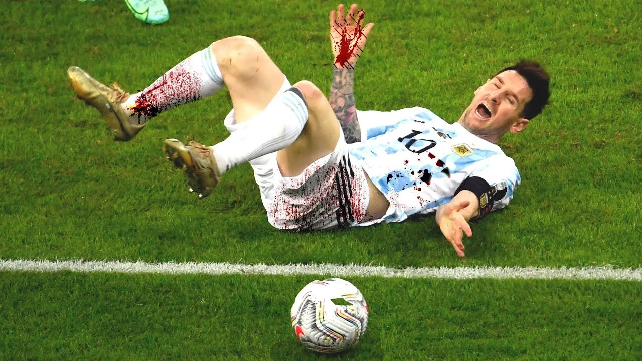 Blooded Lionel Messi Destroying Opponents