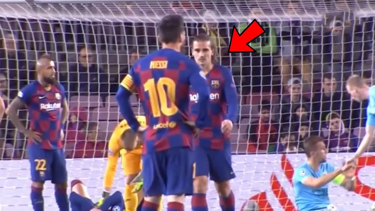 Look at What happened between Lionel Messi & Antoine