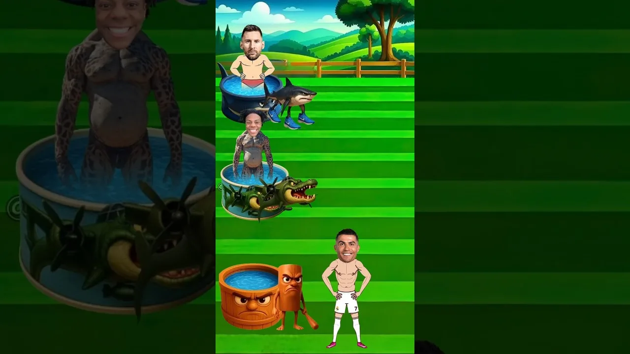 Qui va aider Ronaldo 🥺? Ronaldo vs Messi vs M. Beast vs Speed ​​#Ronaldo #Messi #mrbeast #Speed
